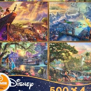 Disney Thomas Kincaid 500 piece puzzle set new